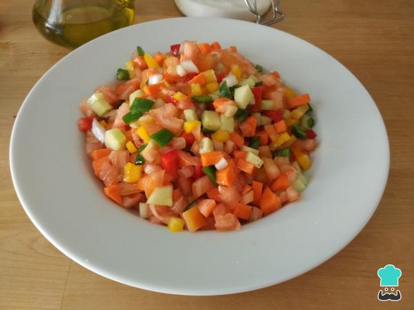 Recette traditionnelle andalouse de pipirrana - Étape 6