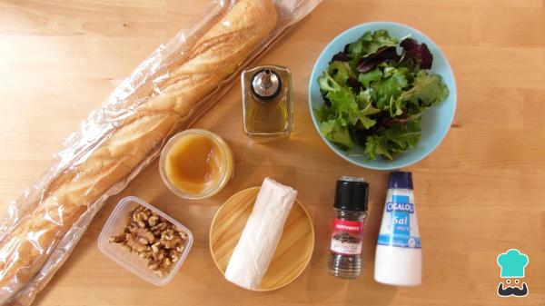 Recette Salade de chèvre, noix et miel - Étape 1