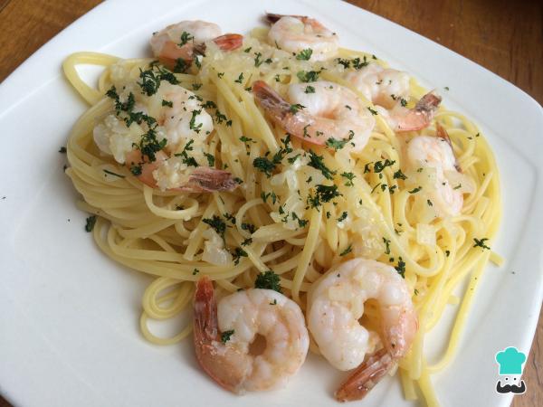 Recette Spaghetti aux crevettes - Étape 6