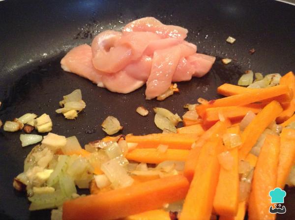 Recette de nouilles de riz au poulet – Étape 5