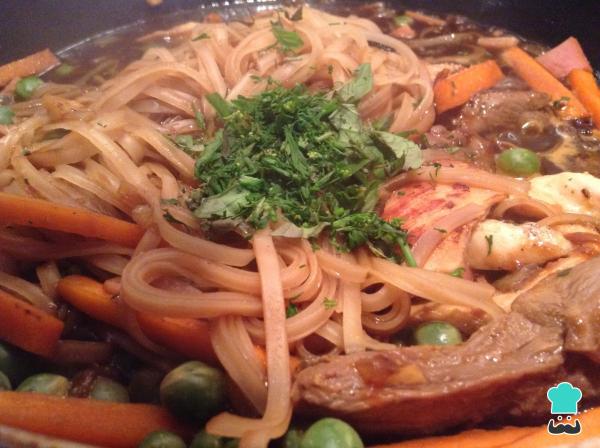 Recette de nouilles de riz au poulet - Étape 11