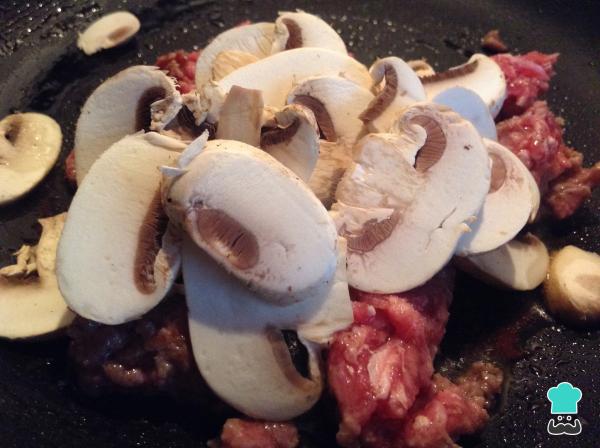 Recette de Lasagne à la viande et aux champignons - Étape 4