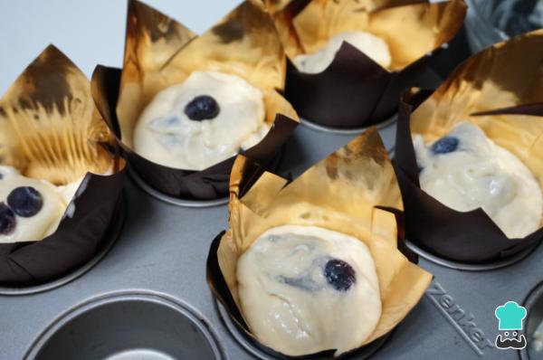 Recette de muffins aux bleuets - Étape 4