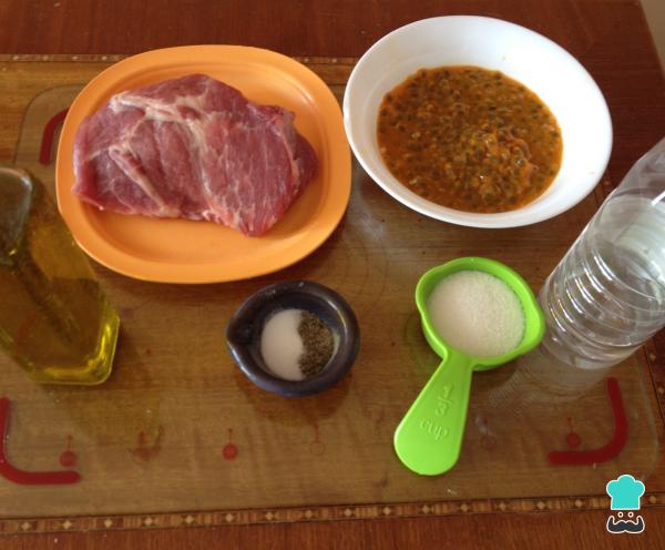 Recette de Bondiola de Porc à la Sauce Fruit de la Passion - Étape 1