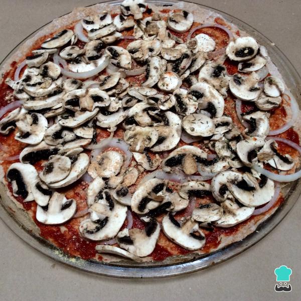 Recette de pizza végétarienne aux champignons - Étape 3