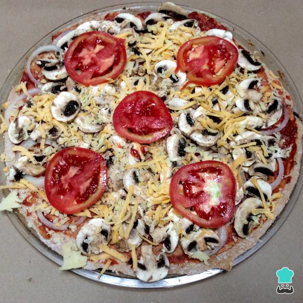 Recette de pizza végétarienne aux champignons - Étape 4