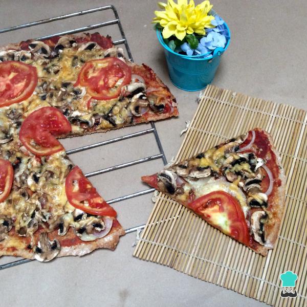 Recette de pizza végétarienne aux champignons - Étape 5