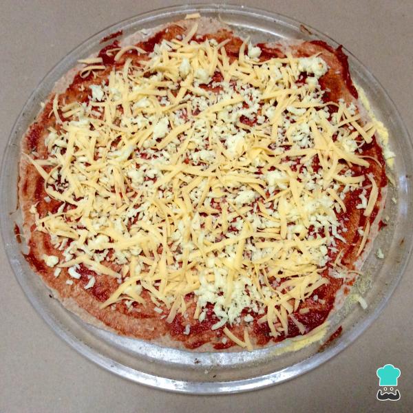Recette de pizza végétarienne au fromage - Étape 5