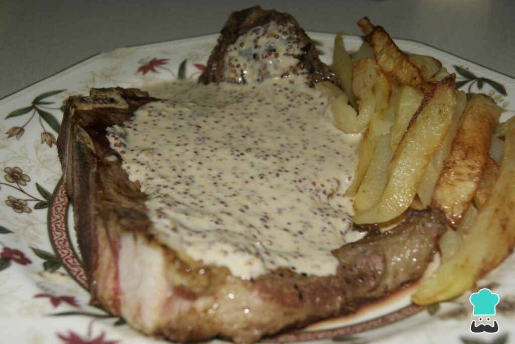 Recette d'Entrecôte de Bœuf sauce moutarde