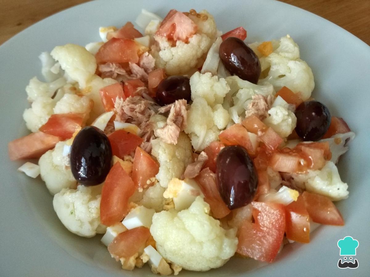 Recette de Salade de thon au chou-fleur