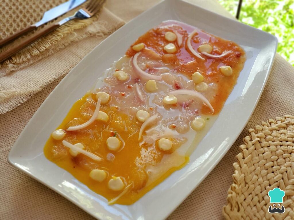 Recette de Tiradito tricolore