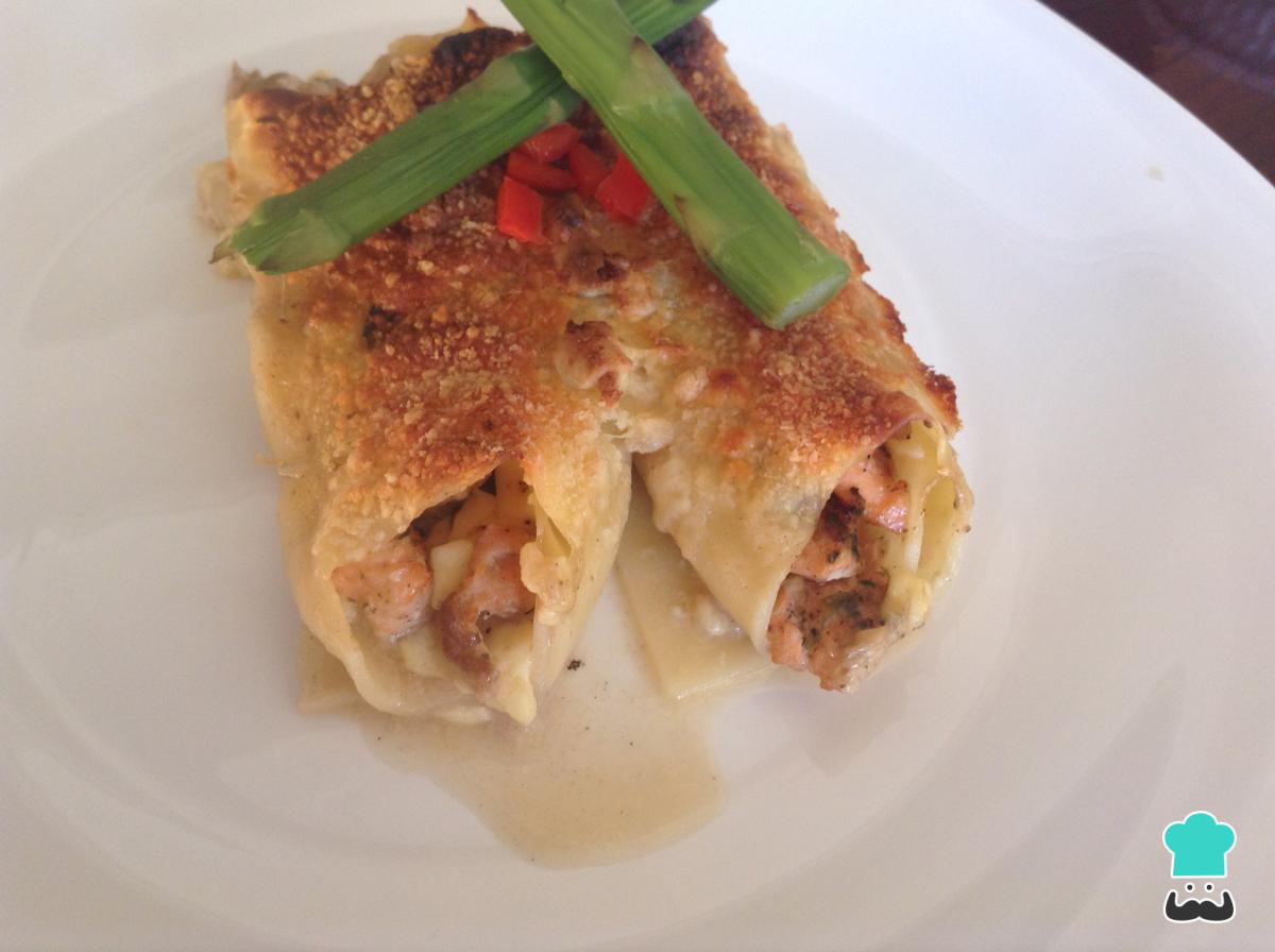 Recette de cannellonis au saumon et à la ricotta