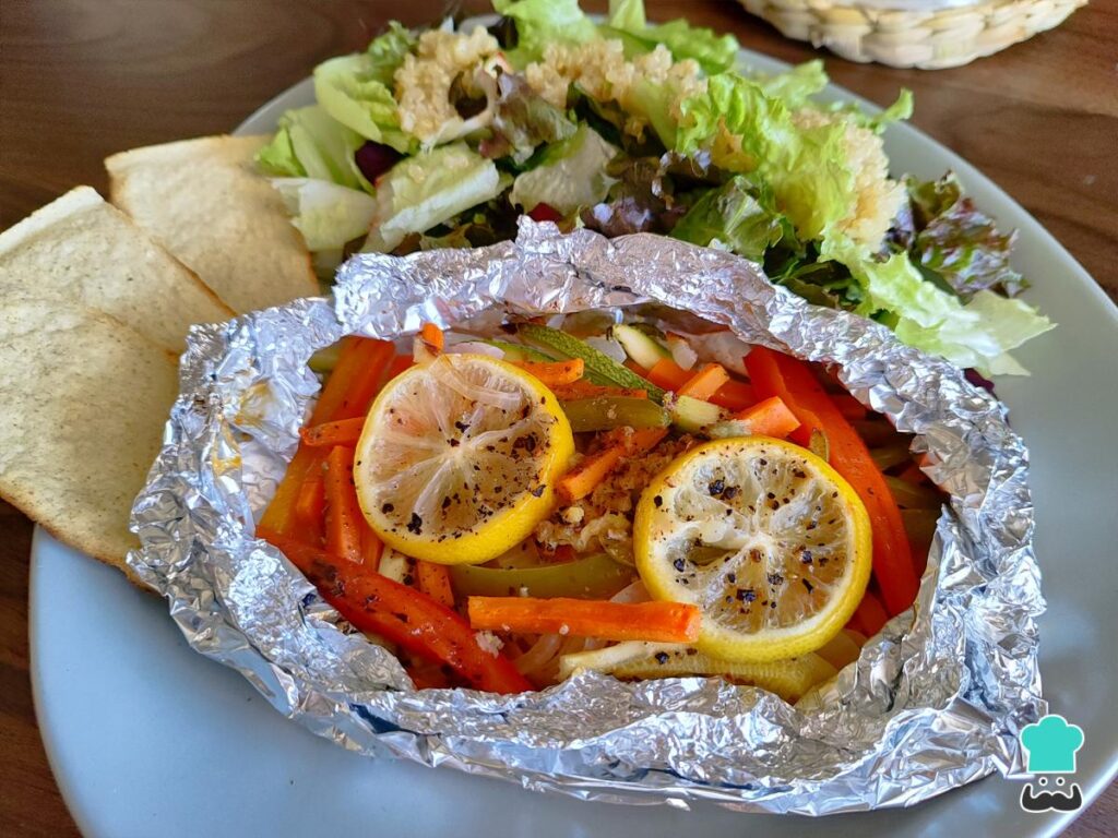 Recette de filet de poisson tapissé de papier peint