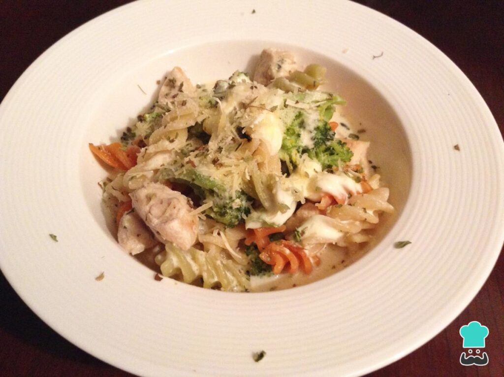 Recette de fusilli au poulet à la crème
