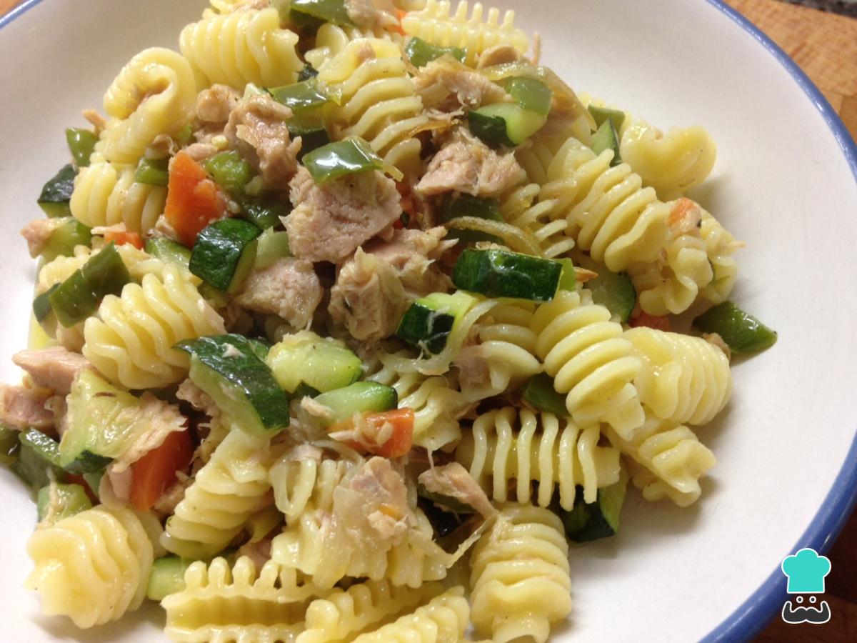 Recette de fusilli au thon et légumes
