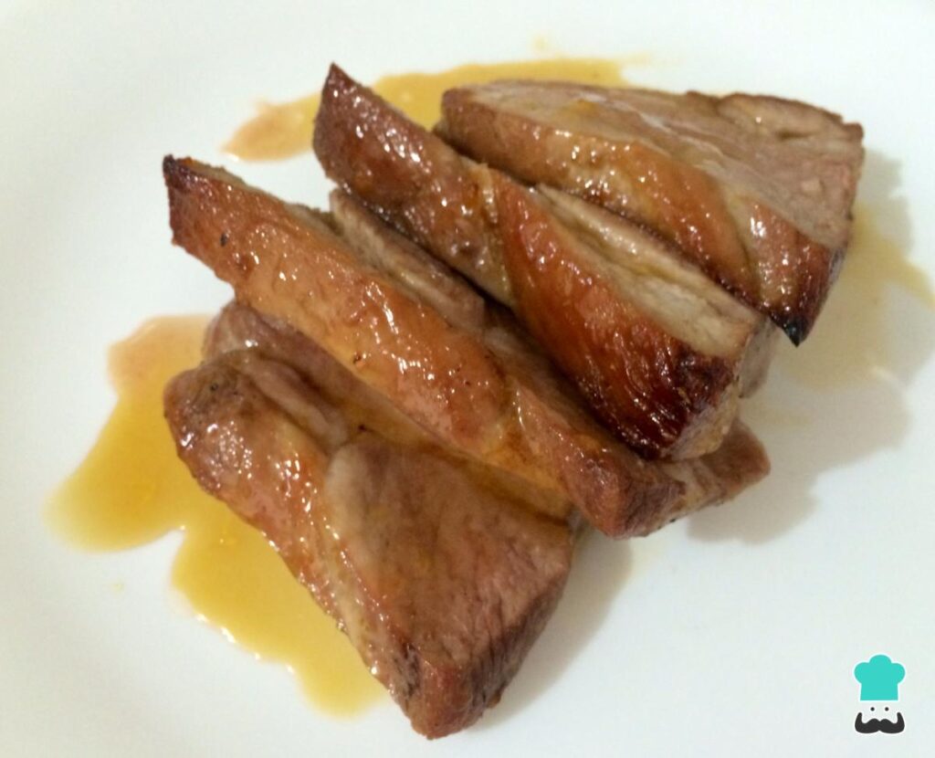 Recette de longe de porc au caramel au four