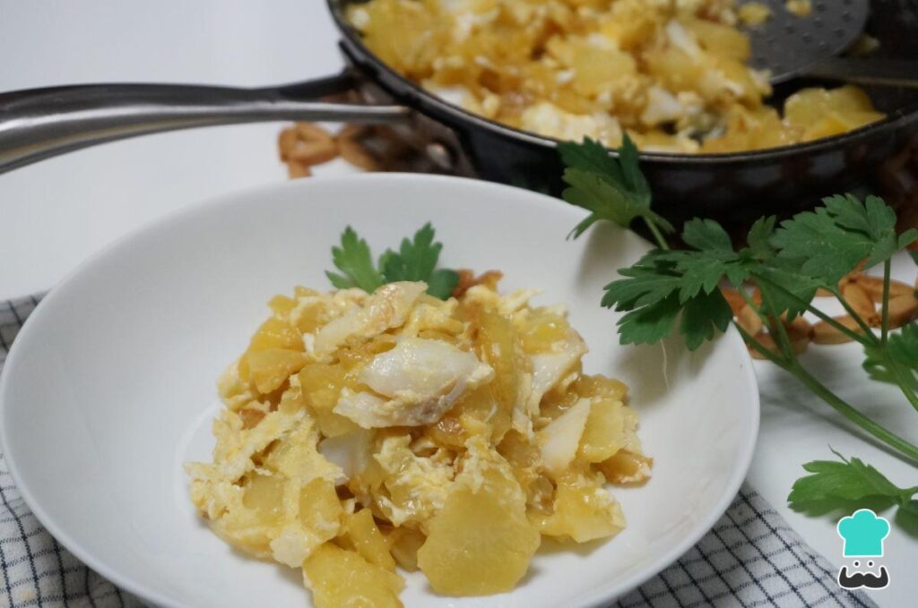 Recette de morue aux pommes de terre et œuf