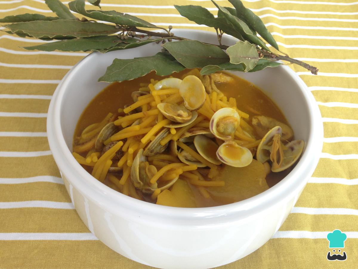 Recette de nouilles aux palourdes
