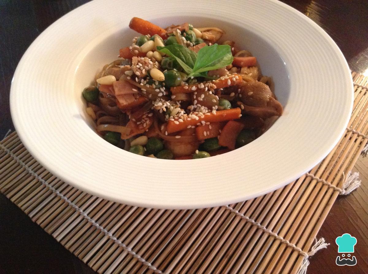 Recette de nouilles de riz au poulet