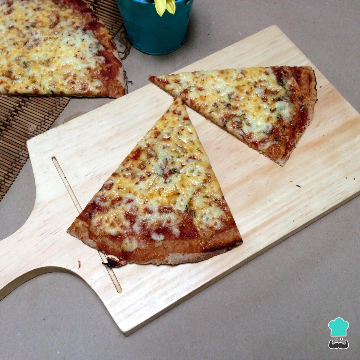 Recette de pizza végétarienne au fromage