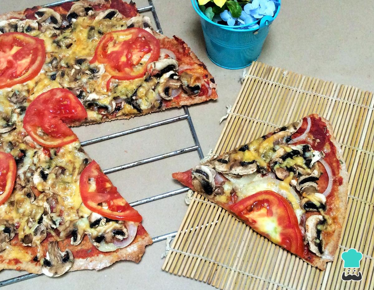 Recette de pizza végétarienne aux champignons