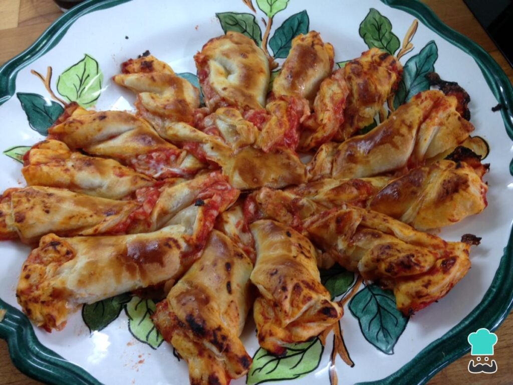 Recette de rouleaux de pizza en pâte feuilletée
