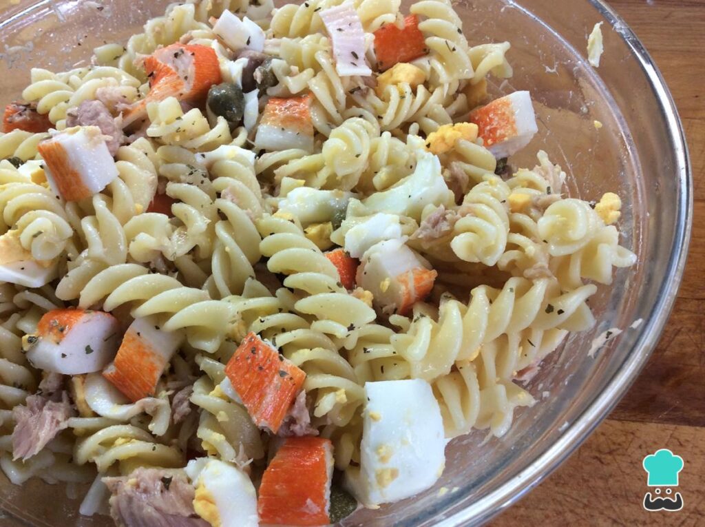 Recette de salade de pâtes au thon et aux œufs