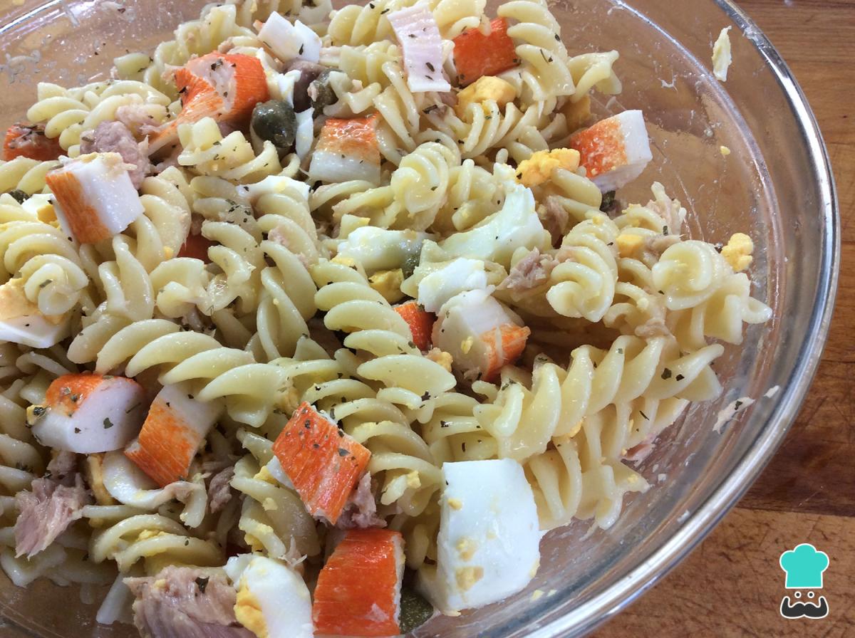 Recette de salade de pâtes au thon et aux œufs