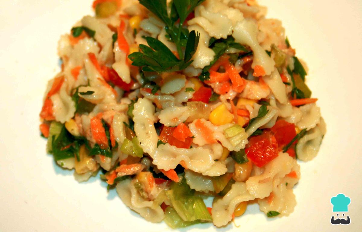 Recette de salade de pâtes au thon et fromage