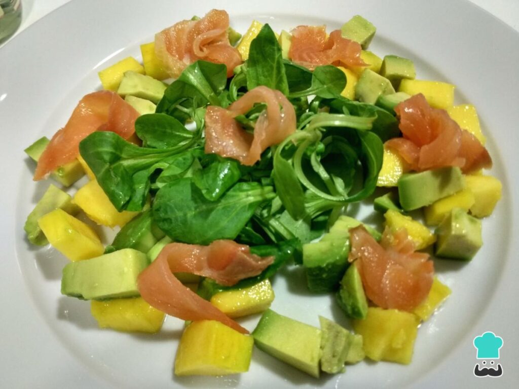 Recette de salade de saumon et de mangue