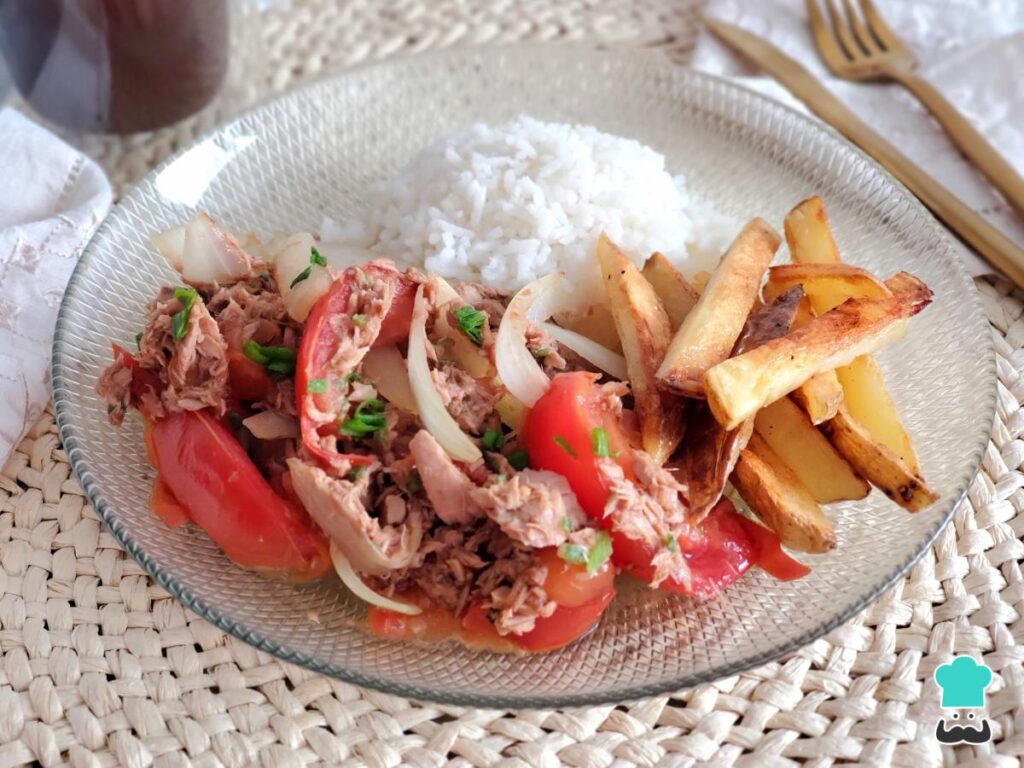 Recette de saltado de thon péruvien