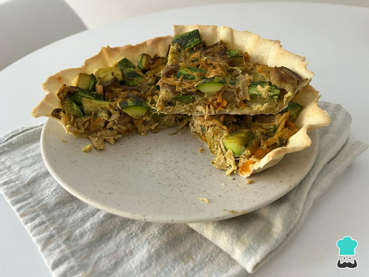 Recette de tarte au poulet et aux légumes