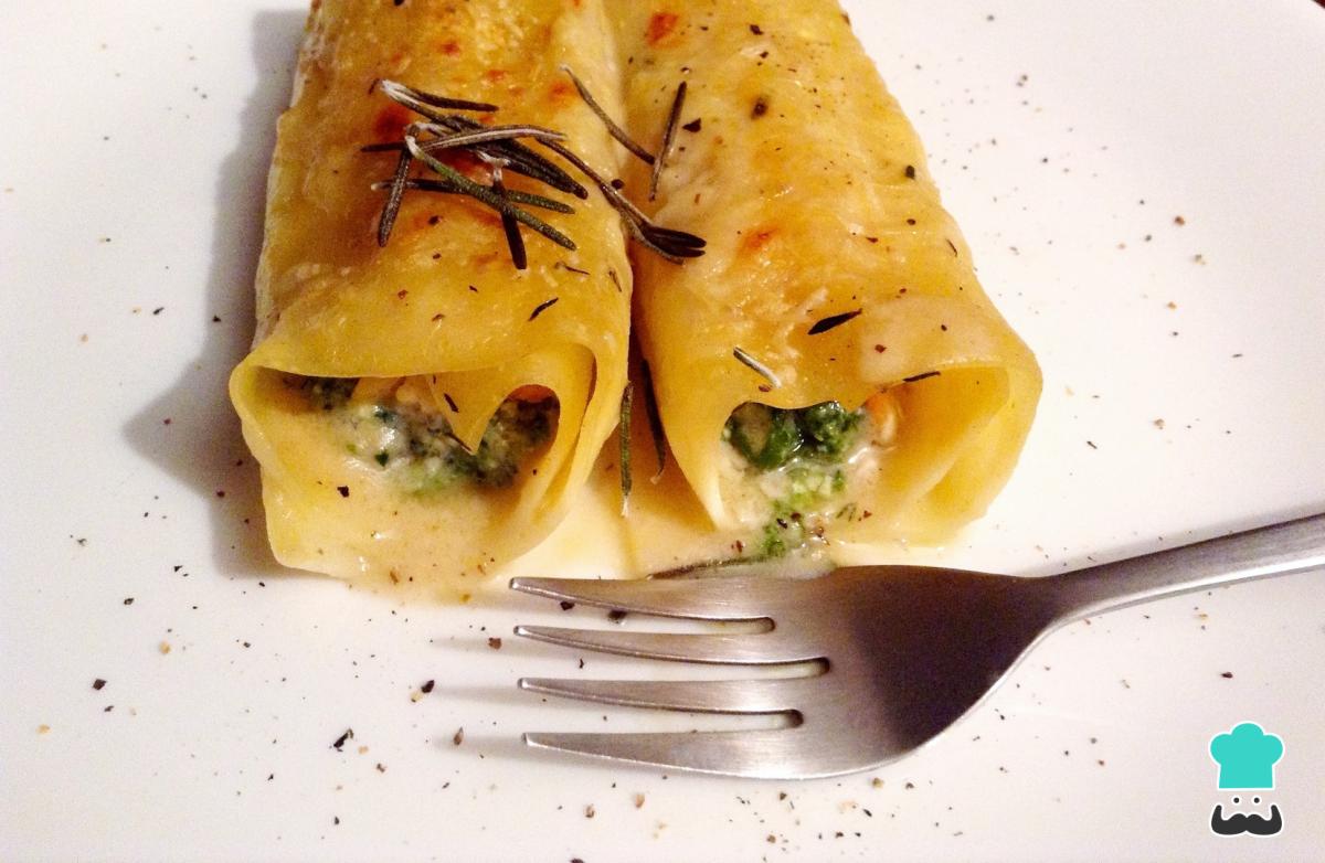 la recette Cannellonis au saumon fumé