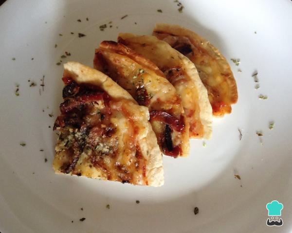 la recette Pizza carbonara