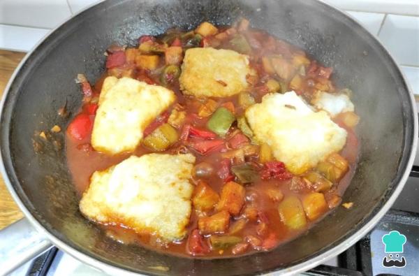 Recette de morue au sanfaina - Étape 8