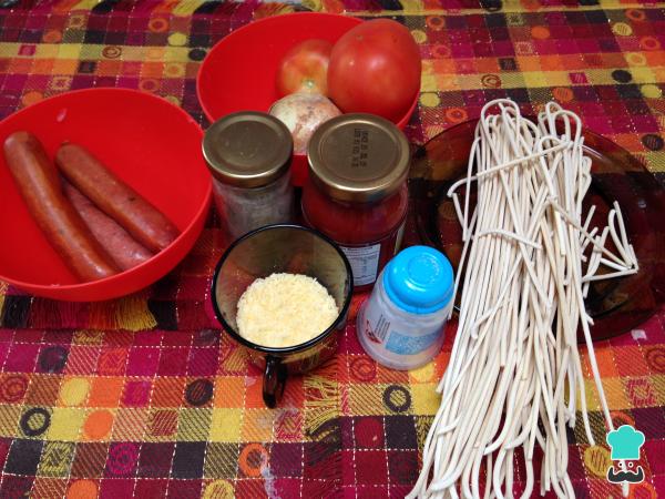 Recette Spaghetti au chorizo - Étape 1