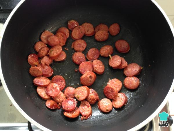 Recette Spaghetti au chorizo - Étape 3