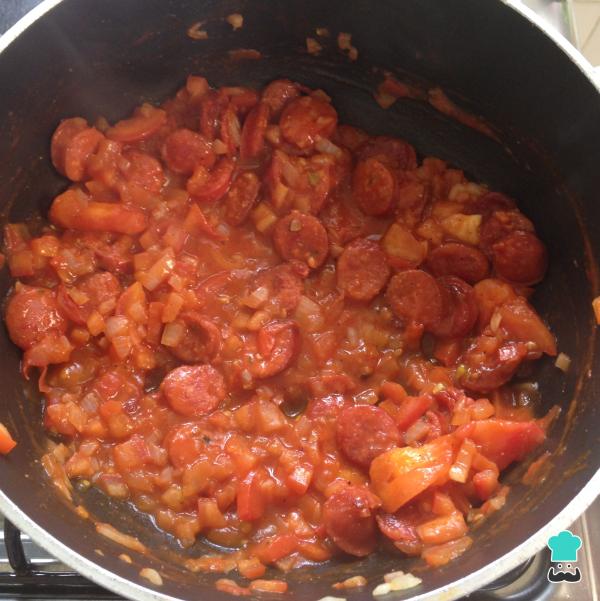 Recette Spaghetti au chorizo - Étape 5