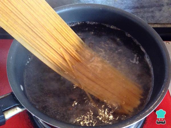 Recette de spaghettis à l'âne - Étape 2