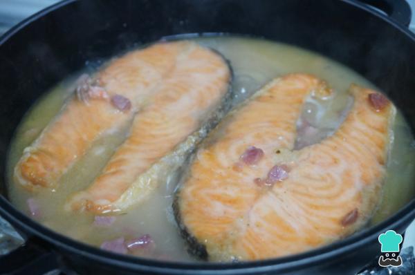 Recette de saumon au bord de la rivière - Étape 7