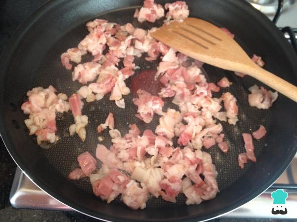 Recette de Spaghetti carbonara au maïs - Étape 2