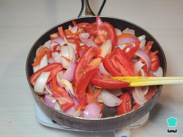 Recette de nouilles au poulet sautées - Étape 5