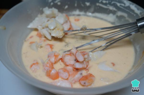 Recette de Gâteau au Merlu et Crevettes - Étape 3