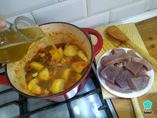 Recette de Marmitako au thon - Étape 4