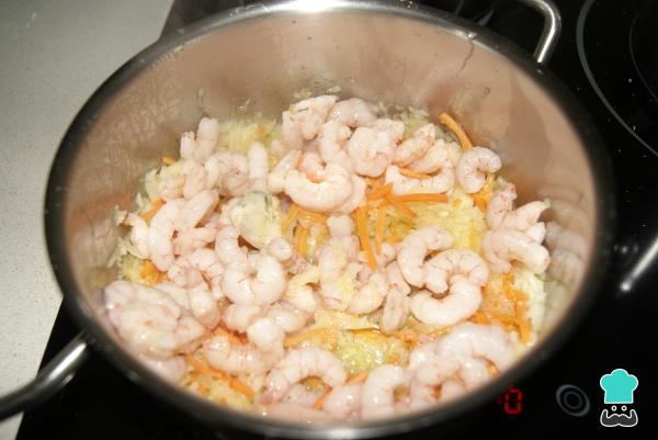 Recette de Nouilles aux fruits de mer et sauce soja - Étape 3