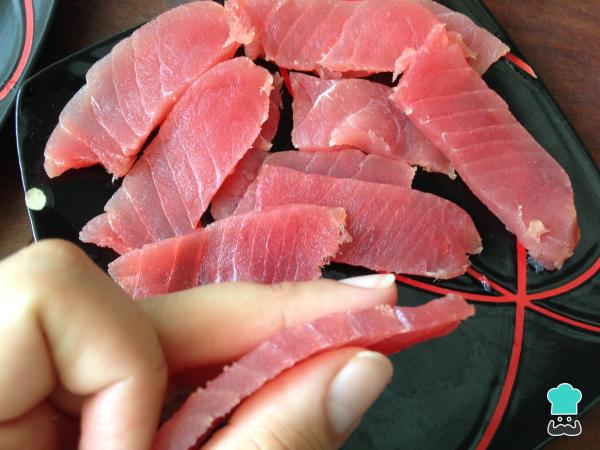 Recette Tiradito au thon - Étape 2