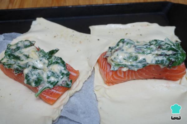 Recette Saumon en pâte feuilletée - Étape 5