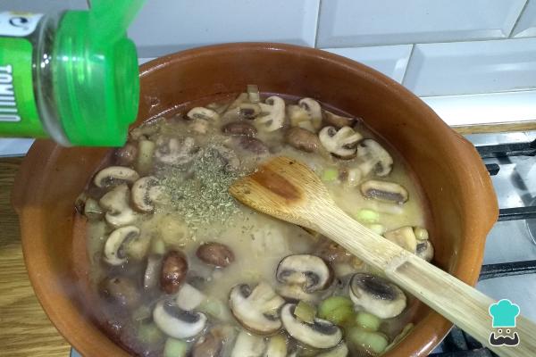 Recette Cabillaud aux champignons - Étape 5