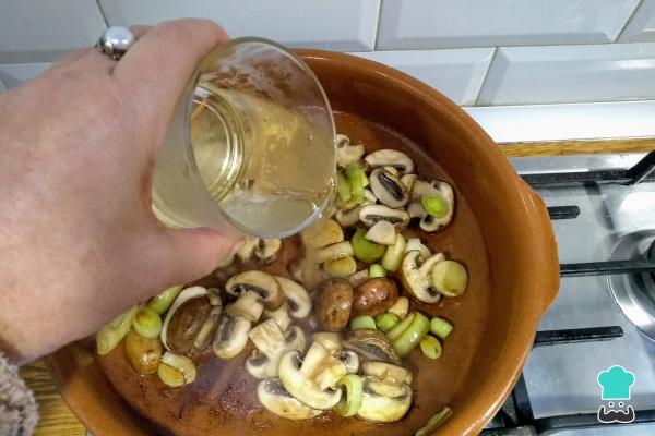Recette Cabillaud aux champignons - Étape 3