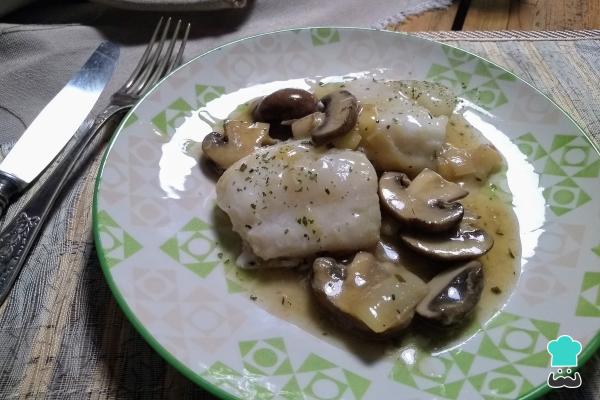 Recette Cabillaud aux champignons - Étape 7